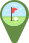 Golf course with packages map icon