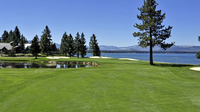 Edgewood Tahoe Golf Course 18th fairway