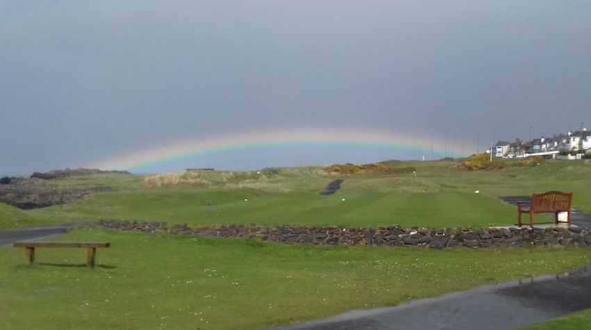 The Old Course has its own rainbow
