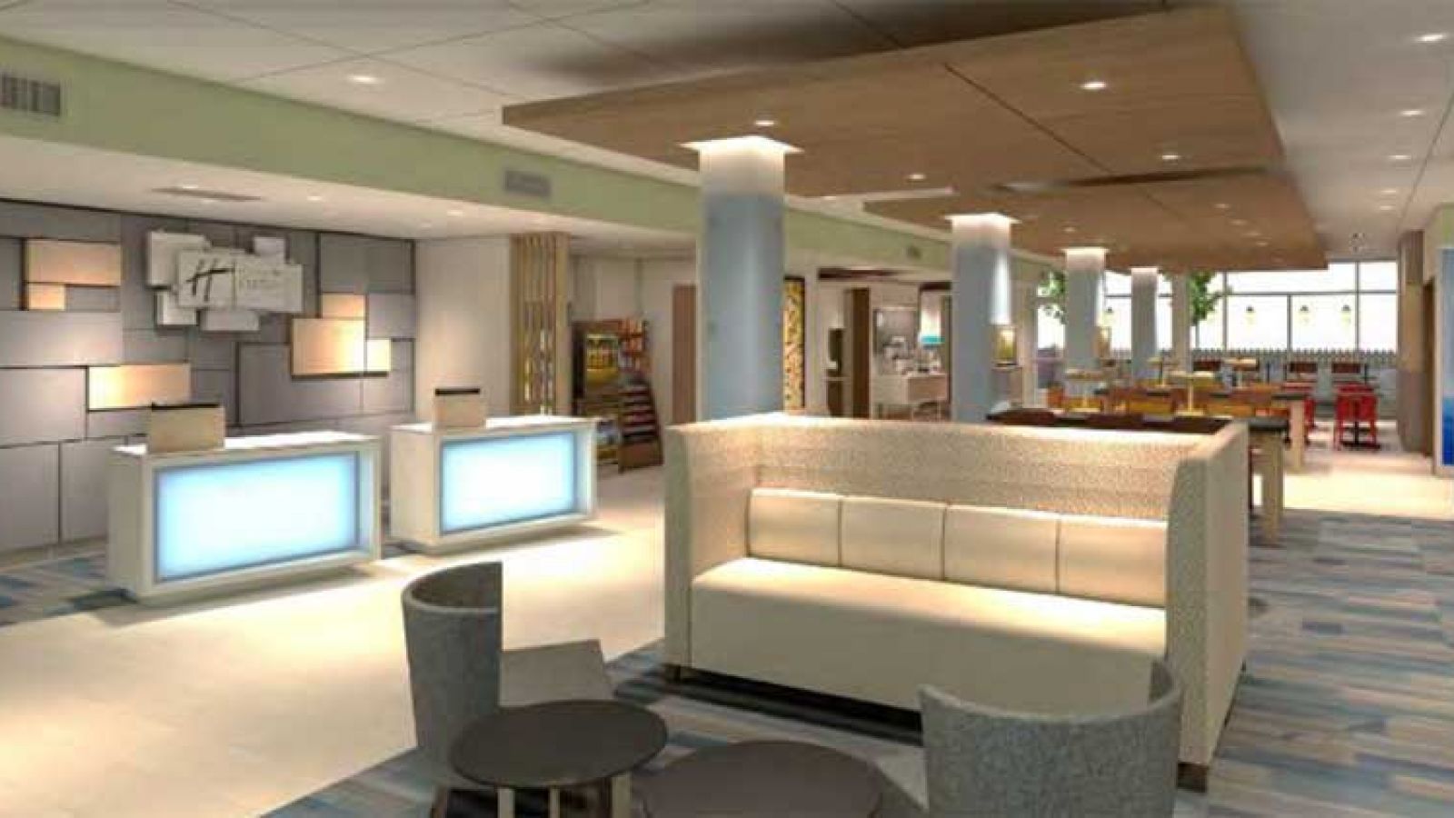 New Holiday Inn Express Kelowna - lobby area