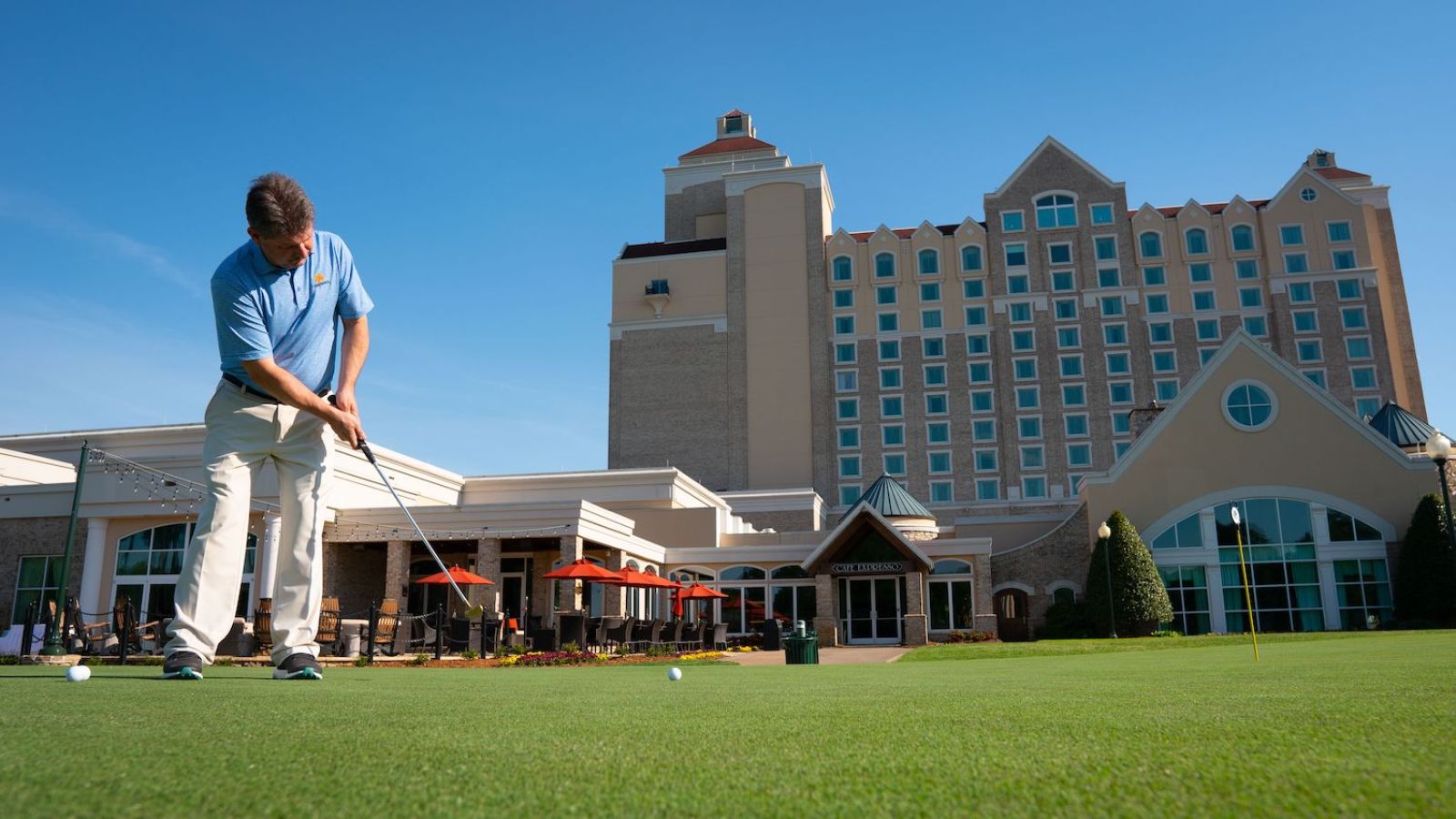 Grandover Resort with 36 holes of golf onsite and spa is great value